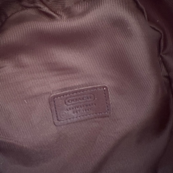 Authentic Coach Bucket Hat NWOT Purple/Brown Mini C - Picture 3 of 4